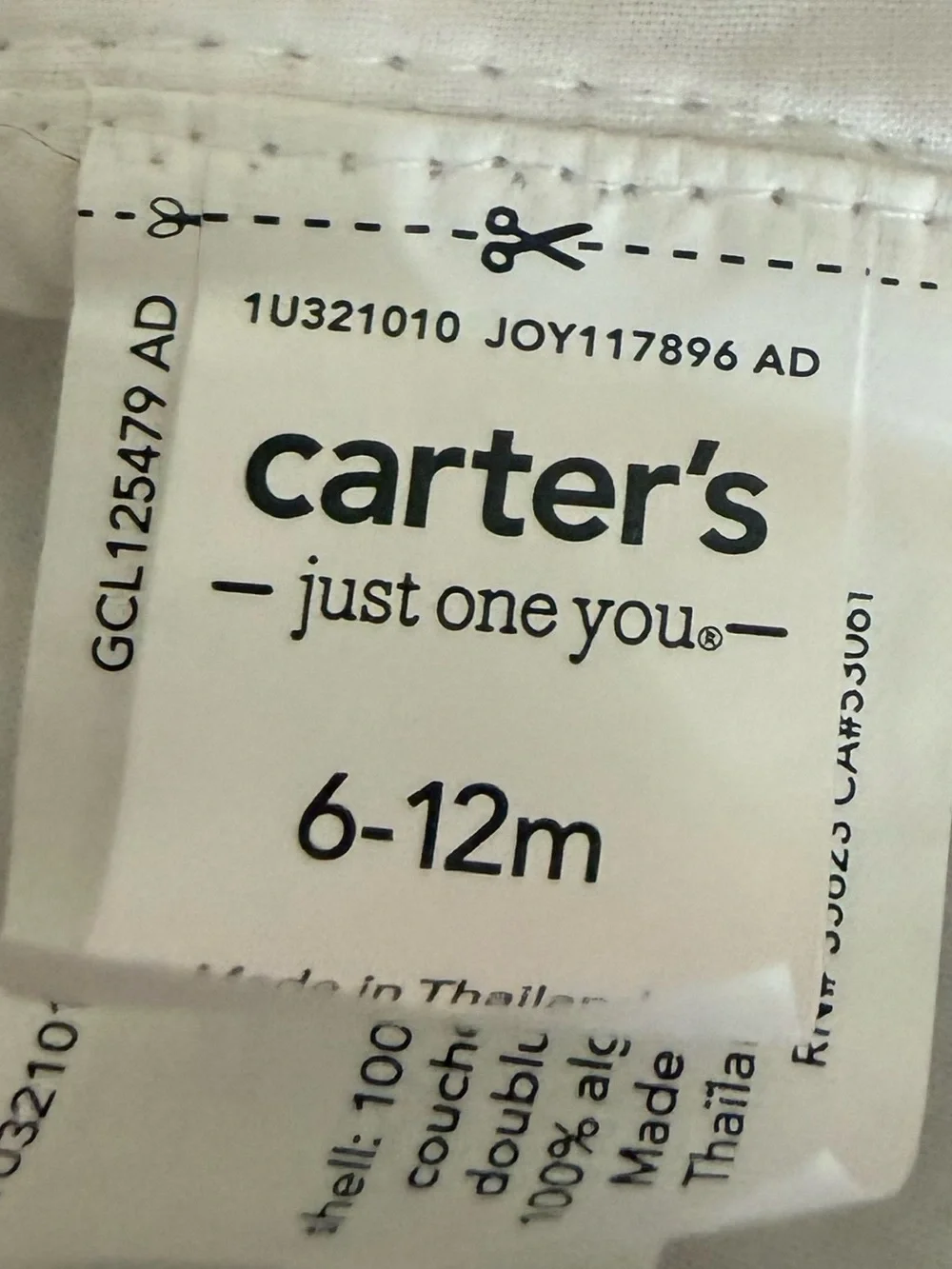 Carter's Infant White Baby Sun Hat